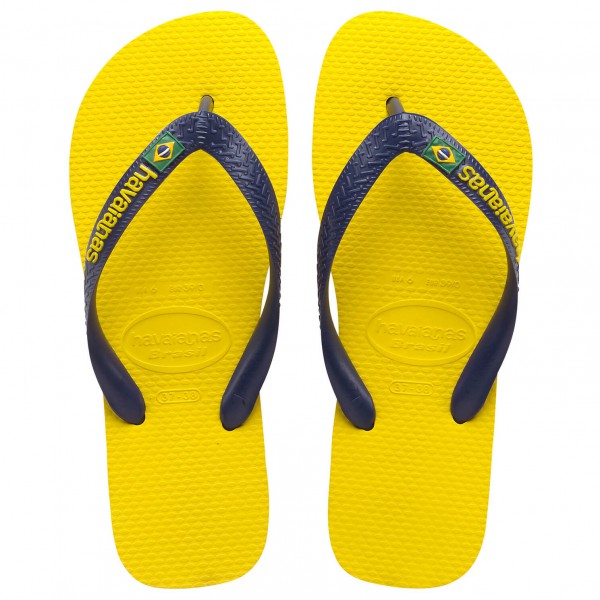 Havaianas - Kid's Brasil Logo - Sandalen Gr 27/28;29/30;31/32;33/34 blau;grau;schwarz von Havaianas