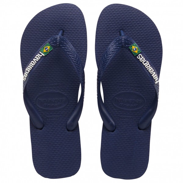 Havaianas - Kid's Brasil Logo - Sandalen Gr 33/34 blau von Havaianas