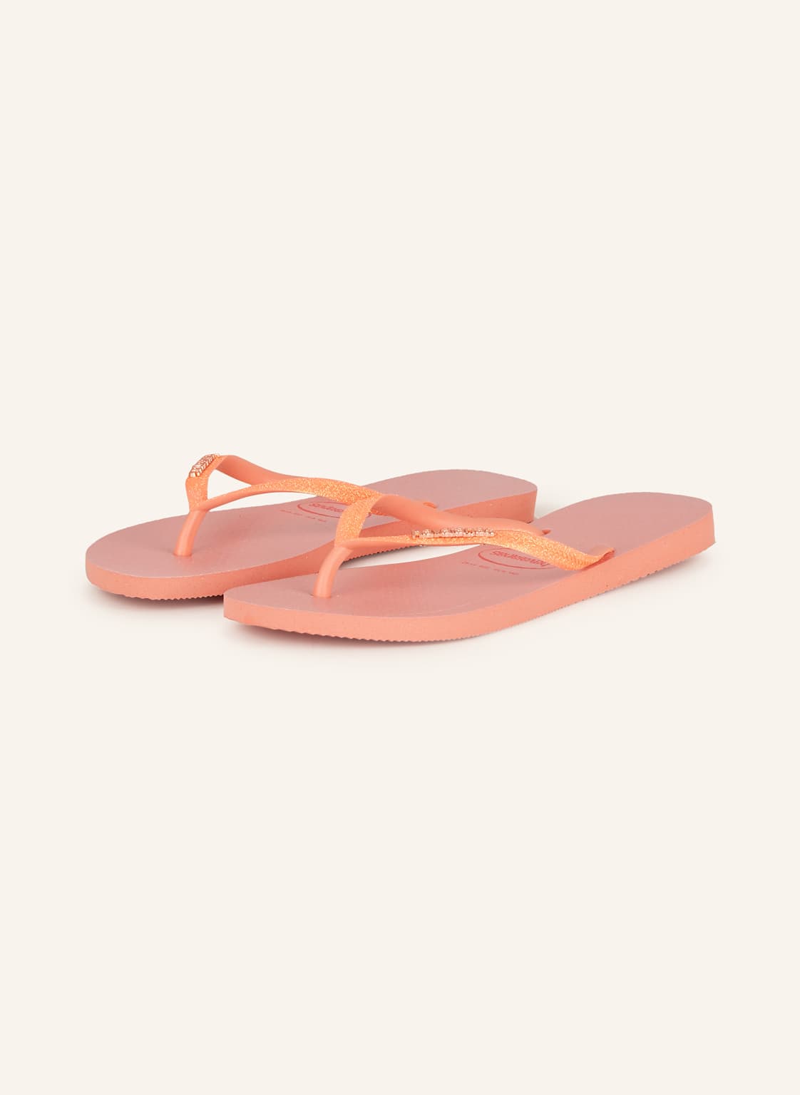 Havaianas Zehentrenner Slim Glitter Iridescent orange von Havaianas