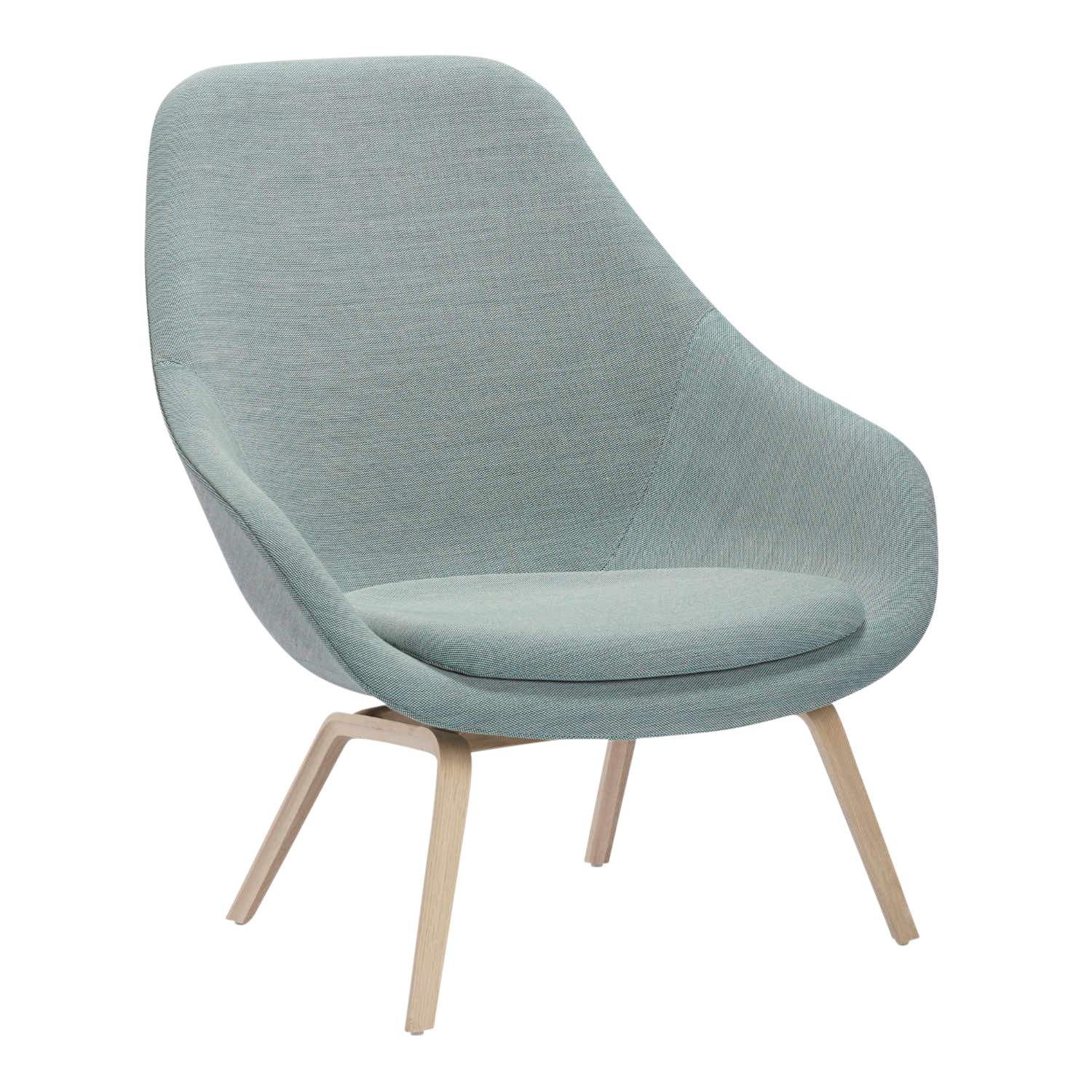 About a Lounge AAL93 Sessel, Stoff 0823 remix by kvadrat, Untergestell eiche geseift von Hay