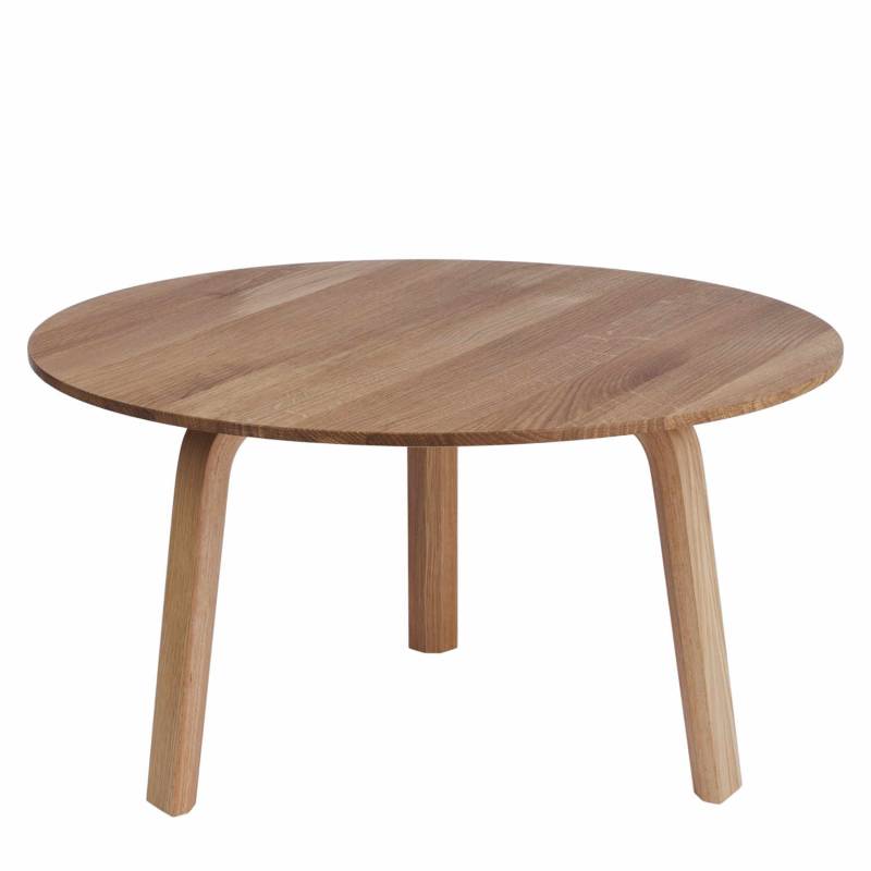 Bella Coffee Table, Ausführung Tischplatte/-beine tischplatte/-beine schwarz wasserbasiert lackiert - massive eiche/eichenfurnier, Grösse ø 60 cm, ... von Hay