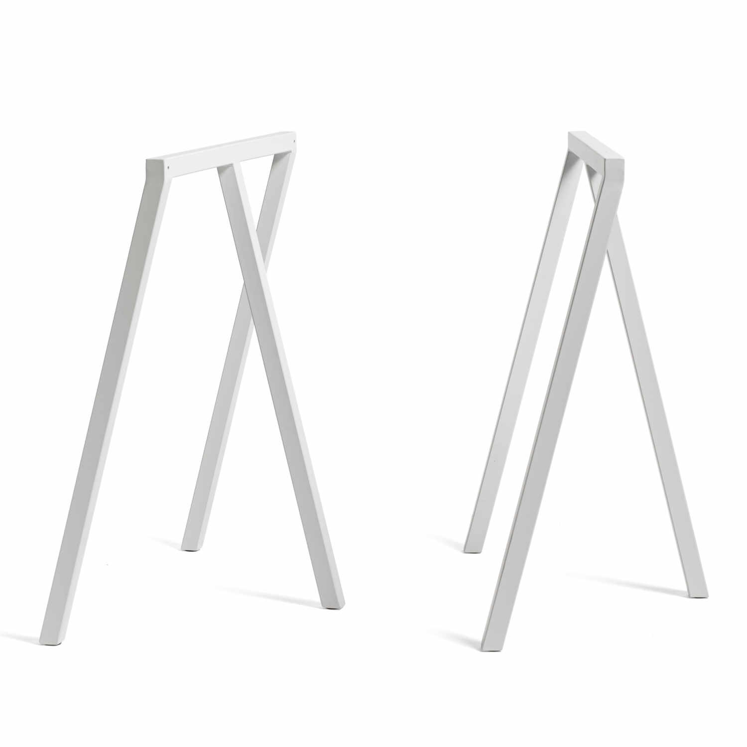 Loop Stand Frame 2er-Set Tischböcke, Farbe weiss pulverbeschichtet Loop Stand Frame 2er-Set Tischböcke, Farbe weiss pulverbeschichtet von Hay