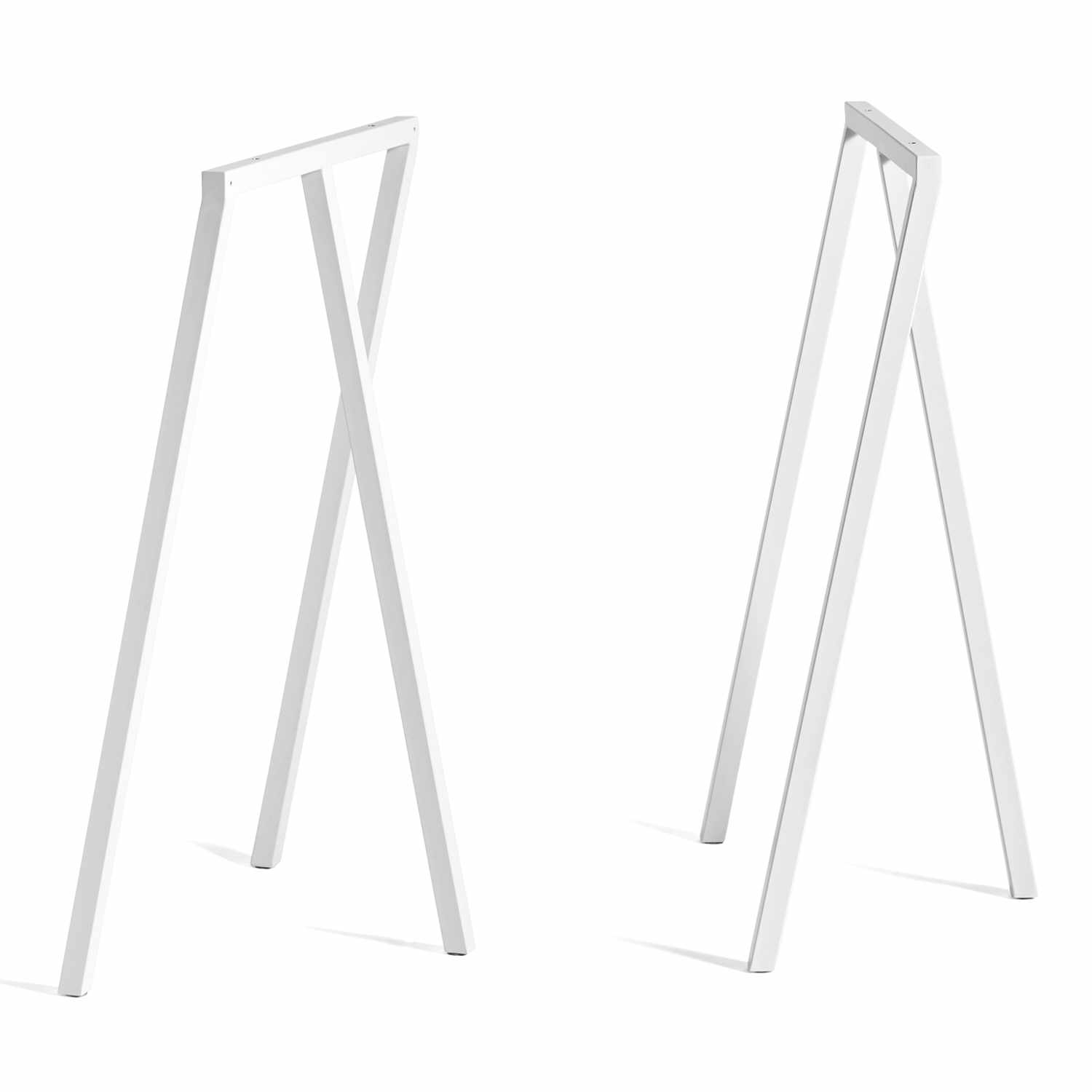 Loop Stand Frame High 2er-Set Tischböcke, Farbe weiss pulverbeschichtet von Hay