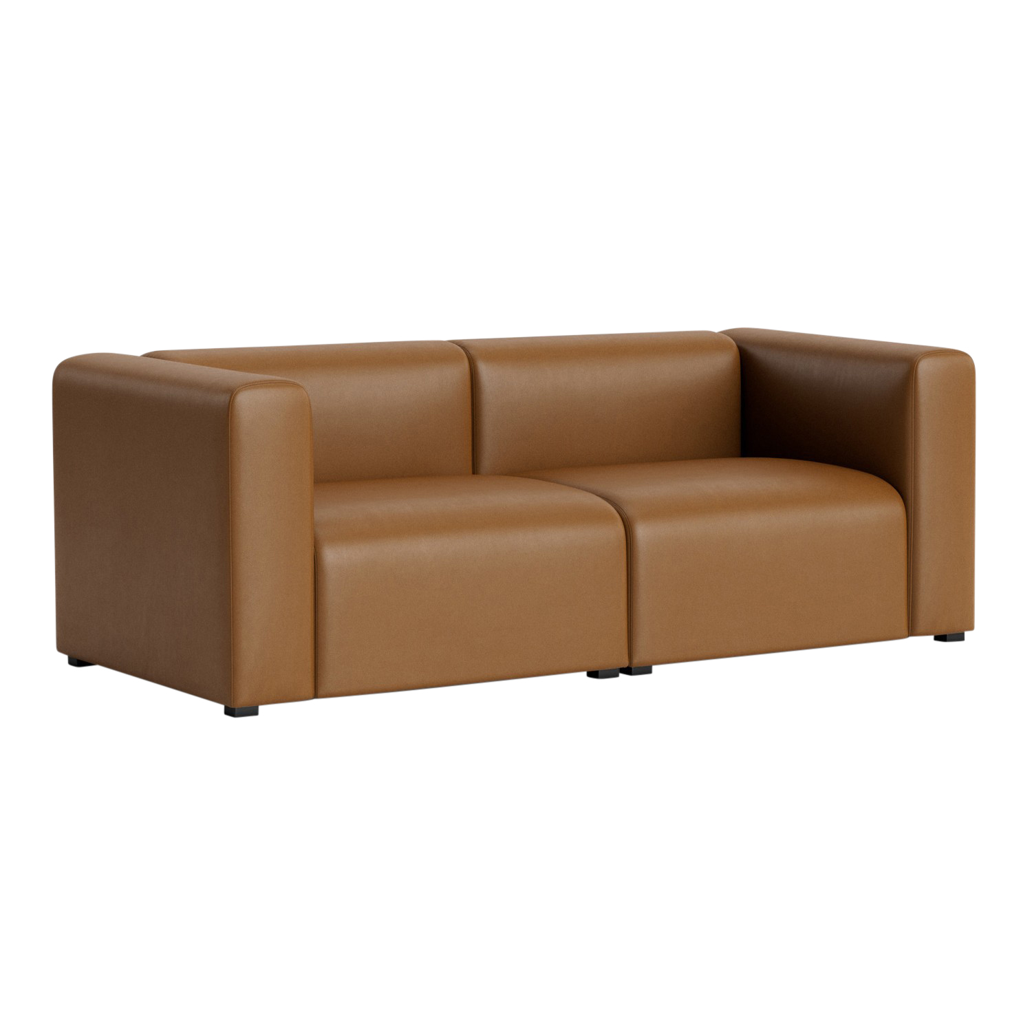 MAGS 2er Ledersofa Combination 1, Bezug sierra leder beige sik1019 von Hay