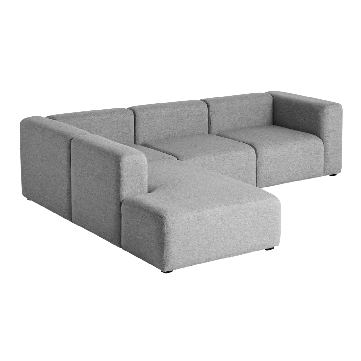 MAGS Corner Stoffsofa Combination 2, Bezug steelcut trio 0466, Armlehne (vor dem Sofa stehend) links von Hay