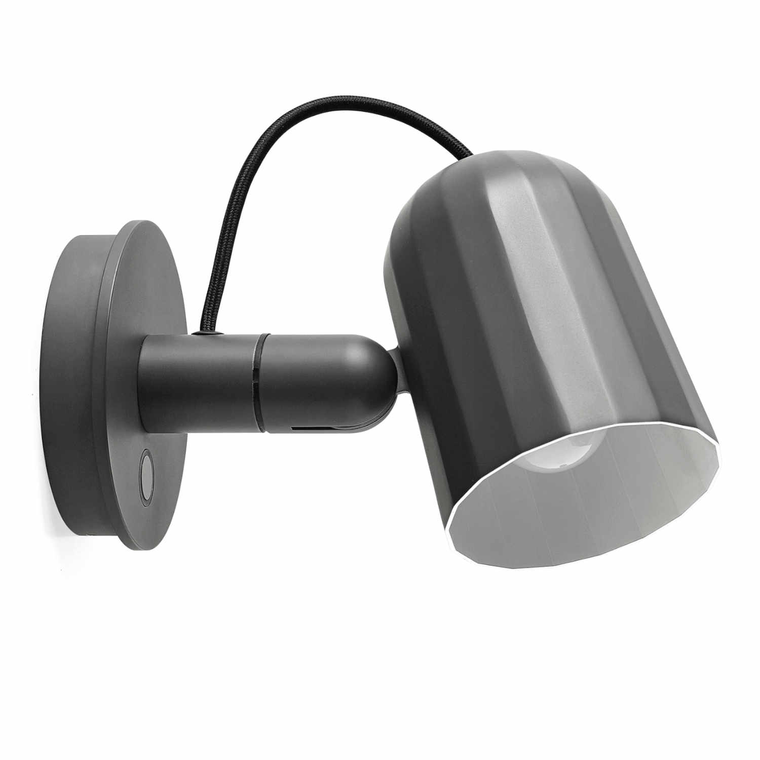 Noc Wall Button LED Wandleuchte, Farbe dunkelgrau Noc Wall Button LED Wandleuchte, Farbe dunkelgrau von Hay