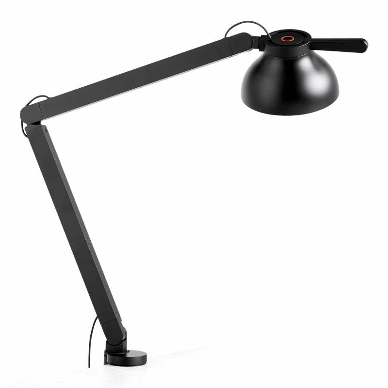 PC Double Arm LED Klemm-Tischleuchte, Farbe soft schwarz von Hay