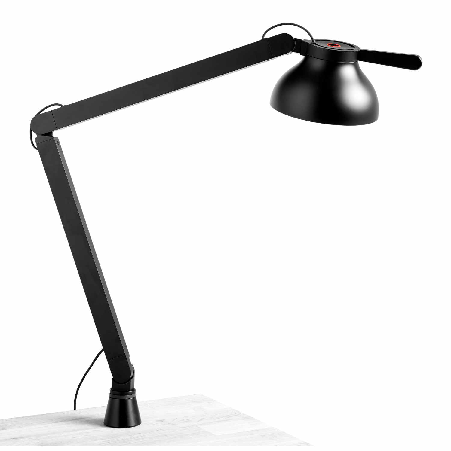PC Double Arm LED Table Insert Tischleuchte, Farbe soft schwarz PC Double Arm LED Table Insert Tischleuchte, Farbe soft schwarz von Hay