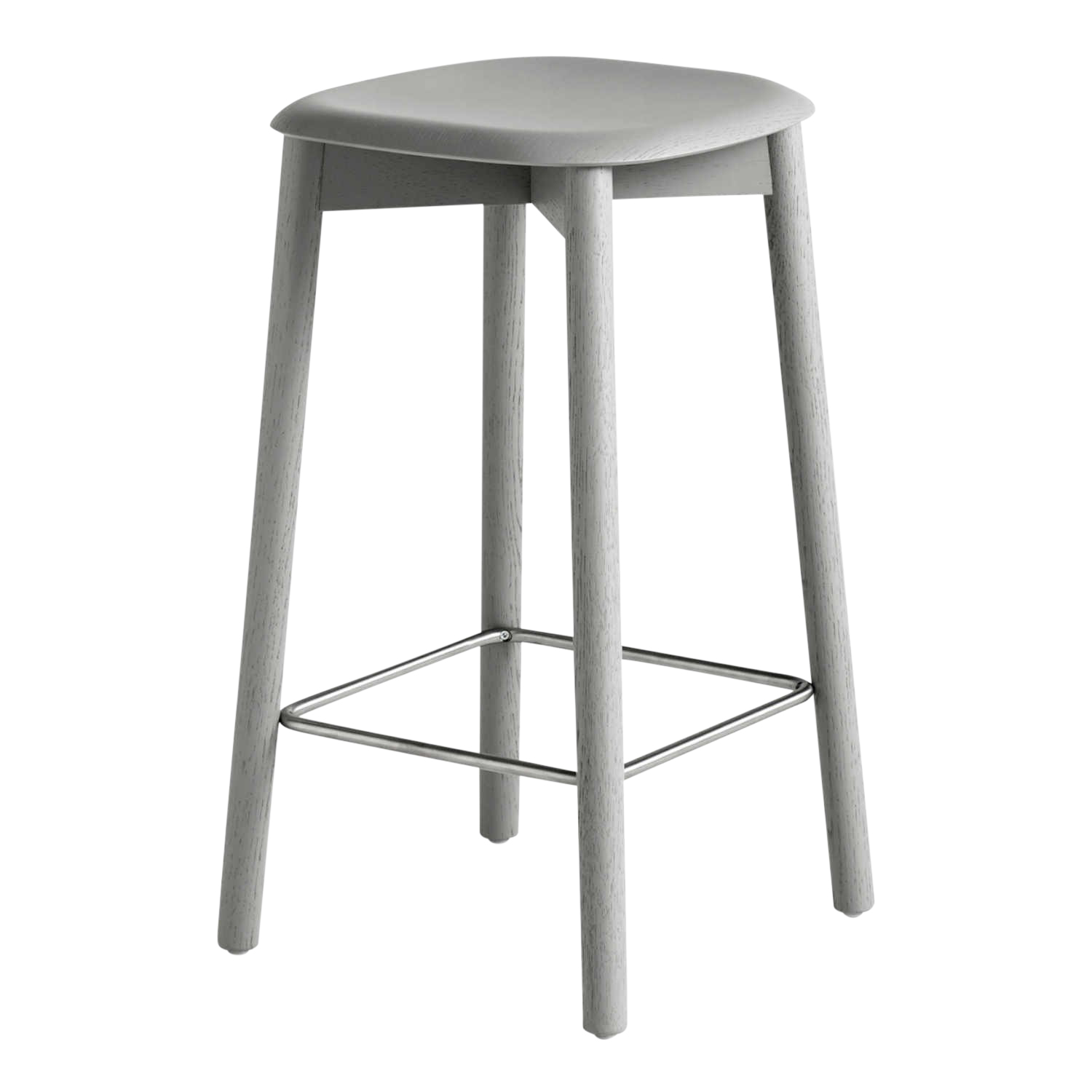 Soft Edge 82 Low Barhocker, Ausführung eiche soft grey wasserbasiert lackiert Soft Edge 82 Low Barhocker, Ausführung eiche soft grey wasserbasiert lackiert von Hay