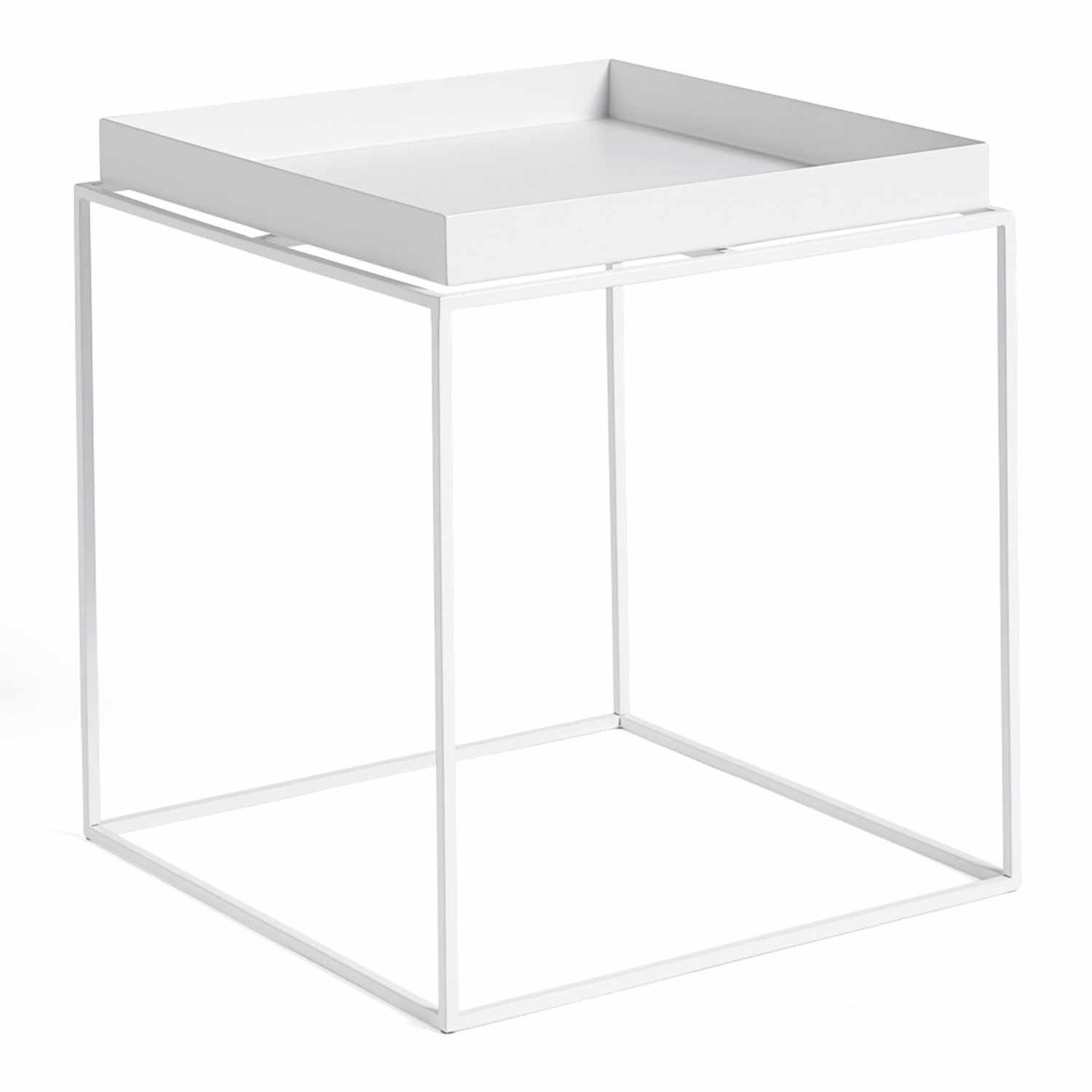 Tray Table M Beistelltisch, Farbe weiss pulverbeschichtet Tray Table M Beistelltisch, Farbe weiss pulverbeschichtet von Hay