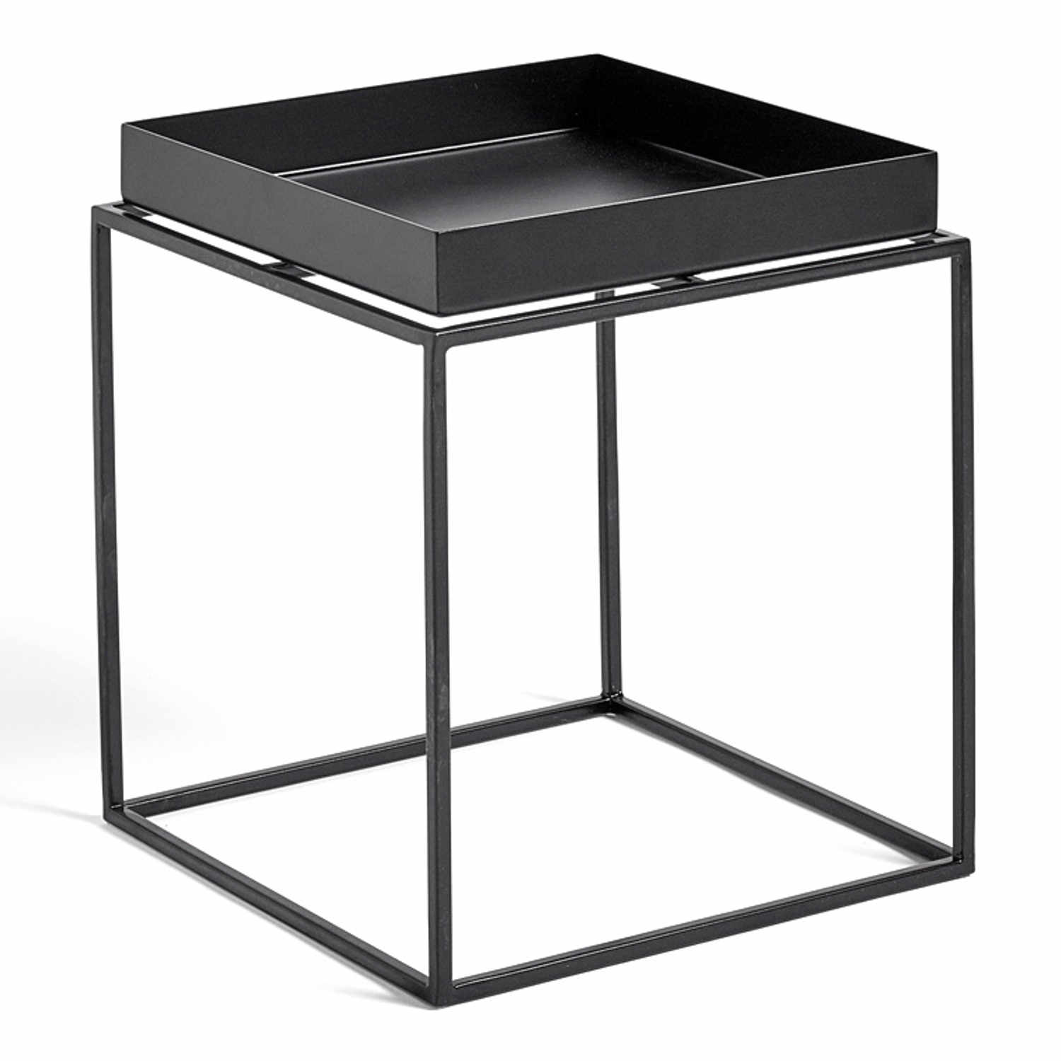 Tray Table S Beistelltisch, Farbe schwarz pulverbeschichtet von Hay