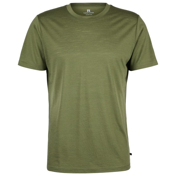 Heber Peak - MerinoMix150 PineconeHe. II T-Shirt - Merinoshirt Gr 4XL oliv von Heber Peak