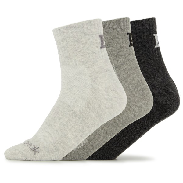 Heber Peak - SylvaHe. Quarter 3 Pack - Multifunktionssocken Gr 39-41 grau von Heber Peak