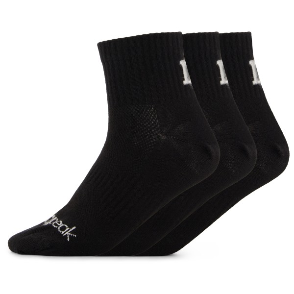 Heber Peak - SylvaHe. Quarter 3 Pack - Multifunktionssocken Gr 39-41 schwarz von Heber Peak