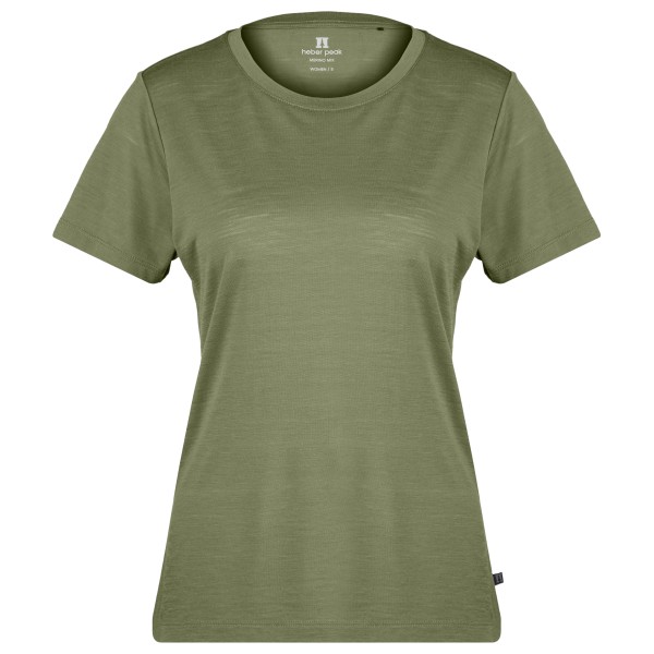 Heber Peak - Women's MerinoMix150 PineconeHe. II T-Shirt - Merinoshirt Gr 3XL oliv von Heber Peak