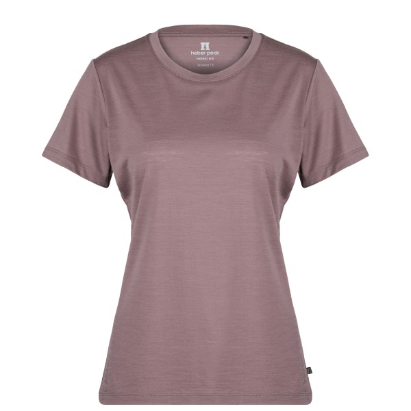Heber Peak - Women's MerinoMix150 PineconeHe. II T-Shirt - Merinoshirt Gr S braun/rosa Heber Peak - Women's MerinoMix150 PineconeHe. II T-Shirt - Merinoshirt Gr S braun/rosa von Heber Peak
