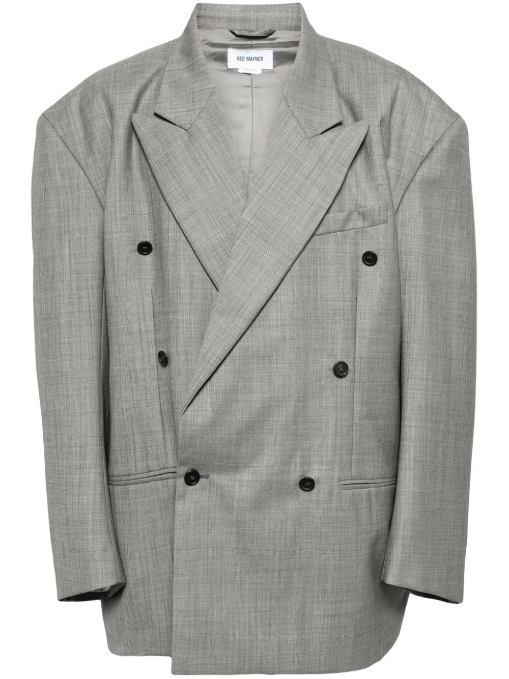 Hed Mayner double-breasted wool blazer - Grey von Hed Mayner