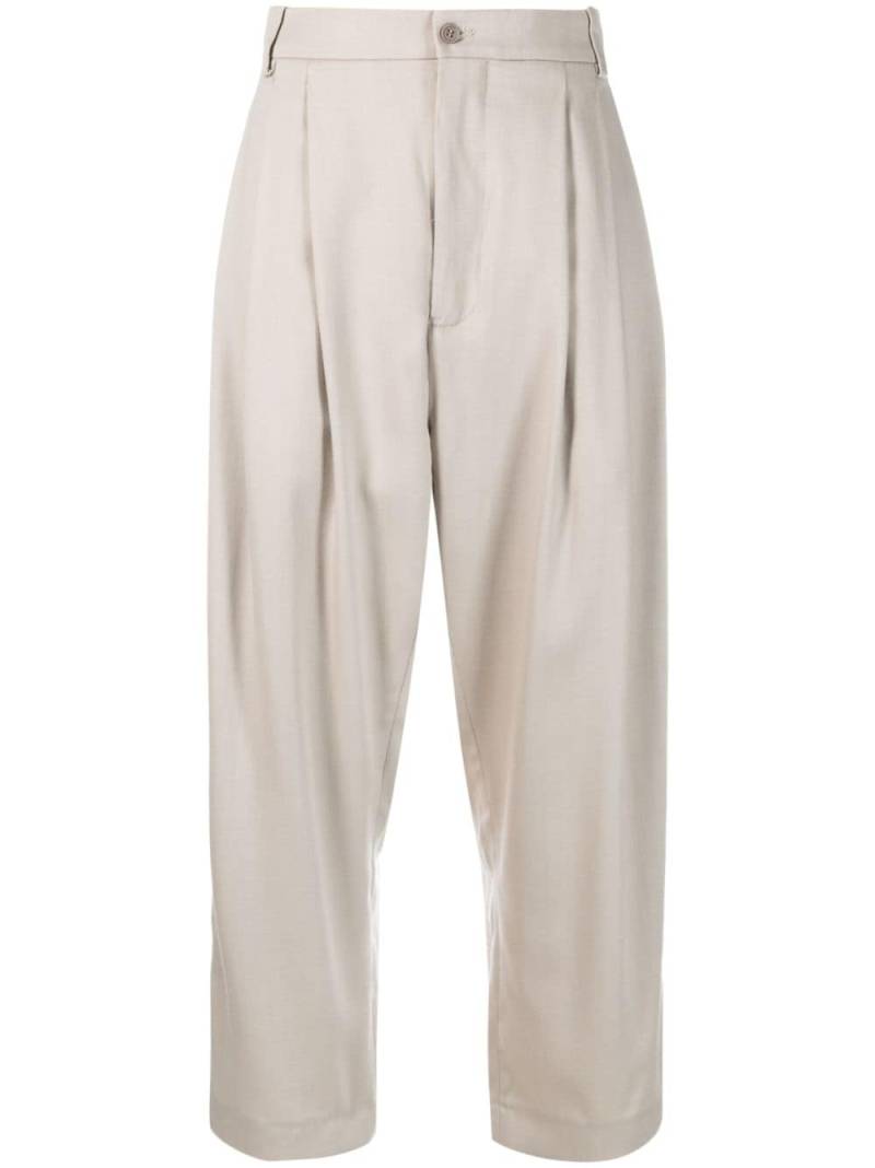 Hed Mayner high-waisted cropped trousers - Neutrals von Hed Mayner