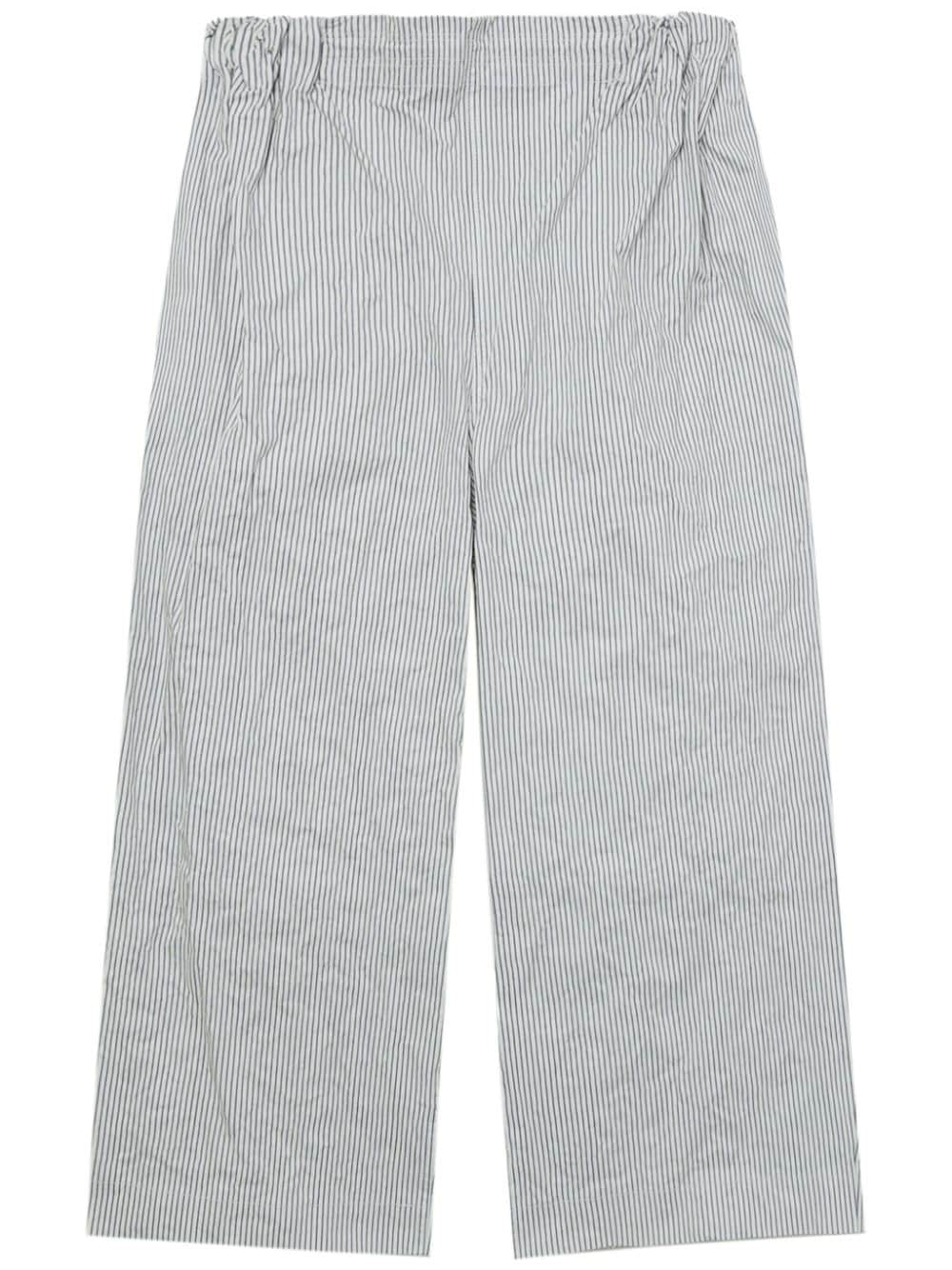 Hed Mayner striped cotton trousers - Grey von Hed Mayner