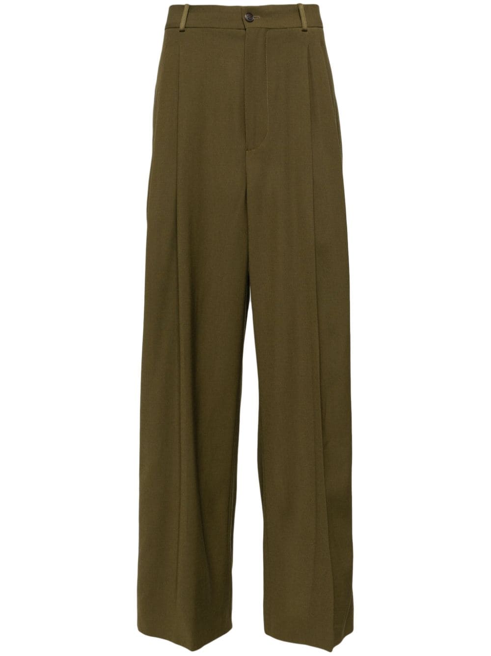 Hed Mayner wide-leg tailored trousers - Green von Hed Mayner