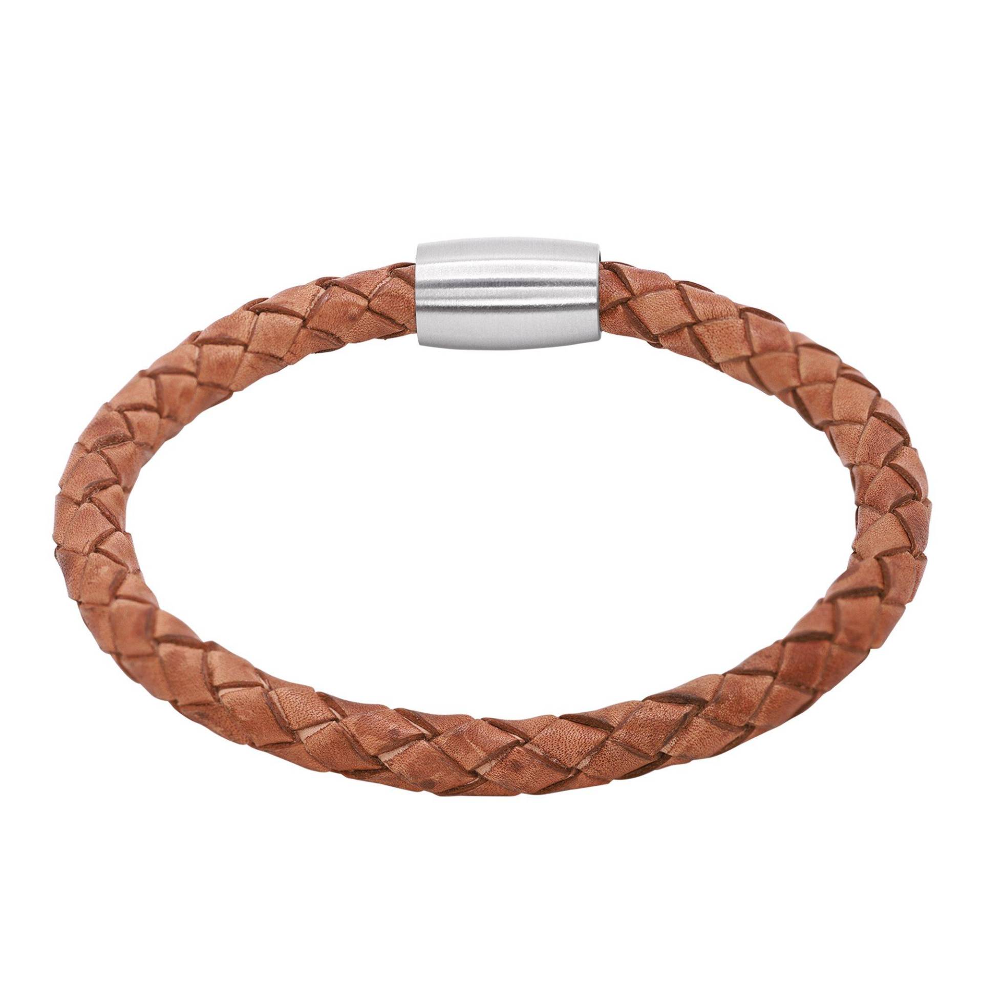 Lederarmband Jaron Damen Cognac 17cm von Heideman