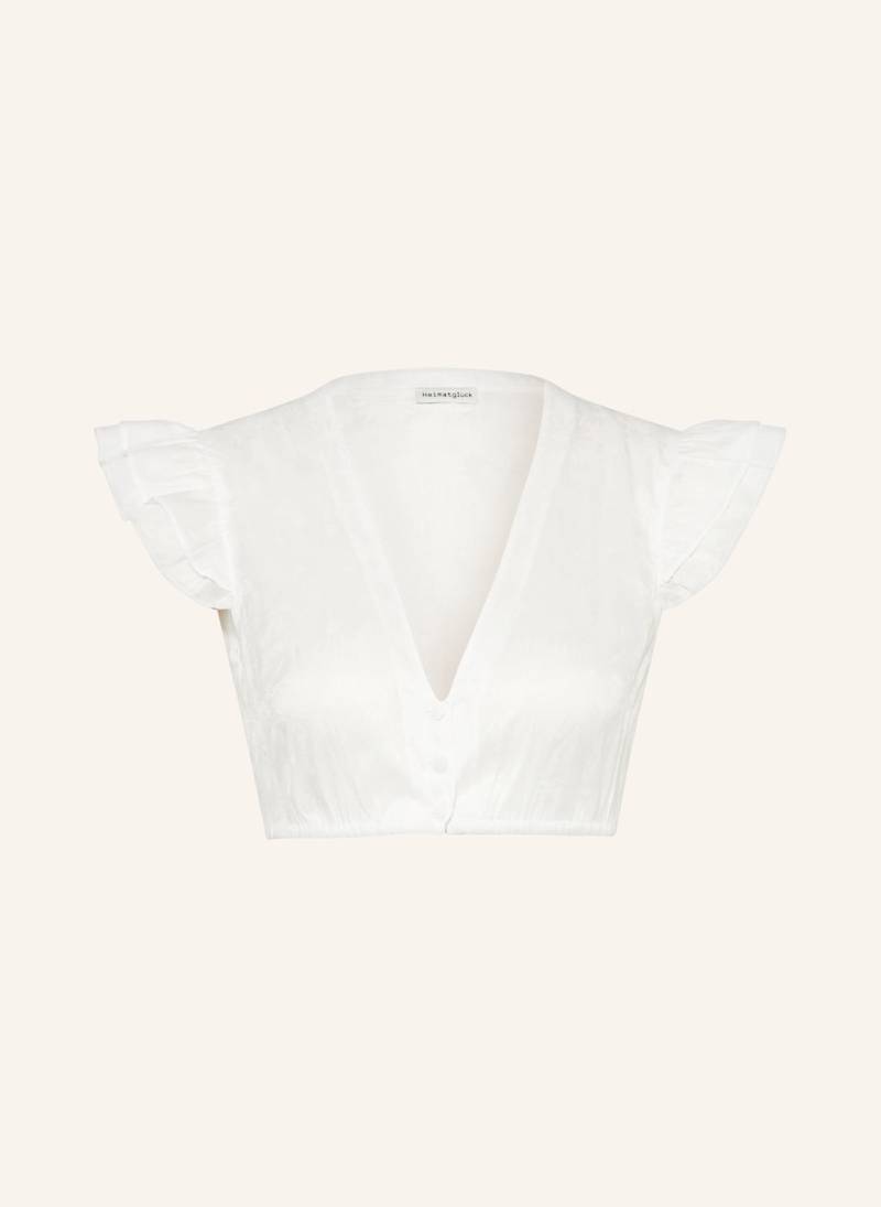 Heimatglück Tracht Dirndlbluse Greta weiss von Heimatglück Tracht
