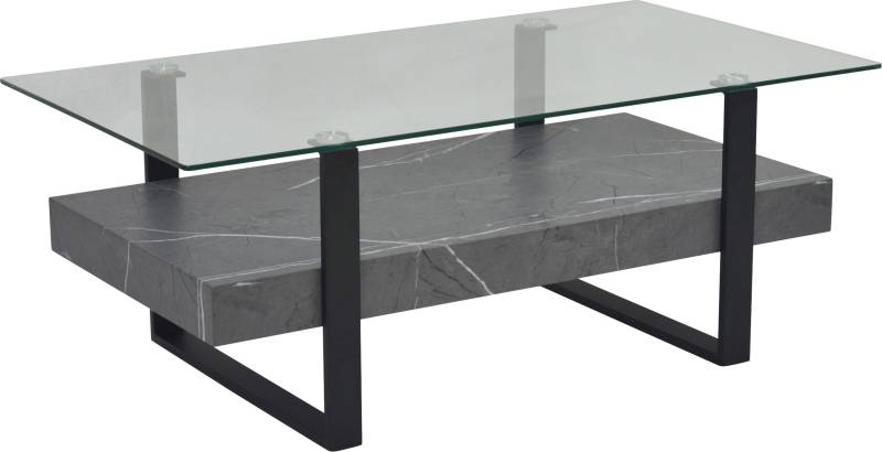 HELA Couchtisch »KONRAD«, (1 St.), Couchtisch; Ablageboden; Glasplatte; Kufengestell von Hela