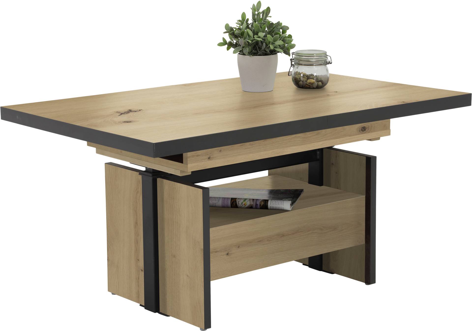 HELA Couchtisch »Noah«, ausziehbar und höhenverstellbar, mit Schubkasten, vintage look HELA Couchtisch »Noah«, ausziehbar und höhenverstellbar, mit Schubkasten, vintage look von Hela