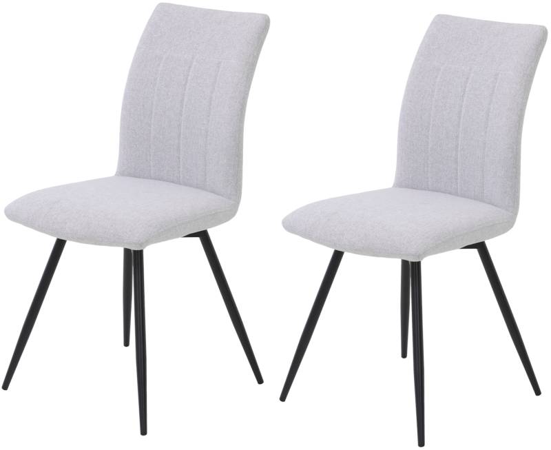 HELA Drehstuhl »Vierfussstuhl RIO«, (Set), 2 St., Webstoff, Esszimmerstuhl, 360° drehbar, gepolstert, Webstoff, 120kg belastbar von Hela