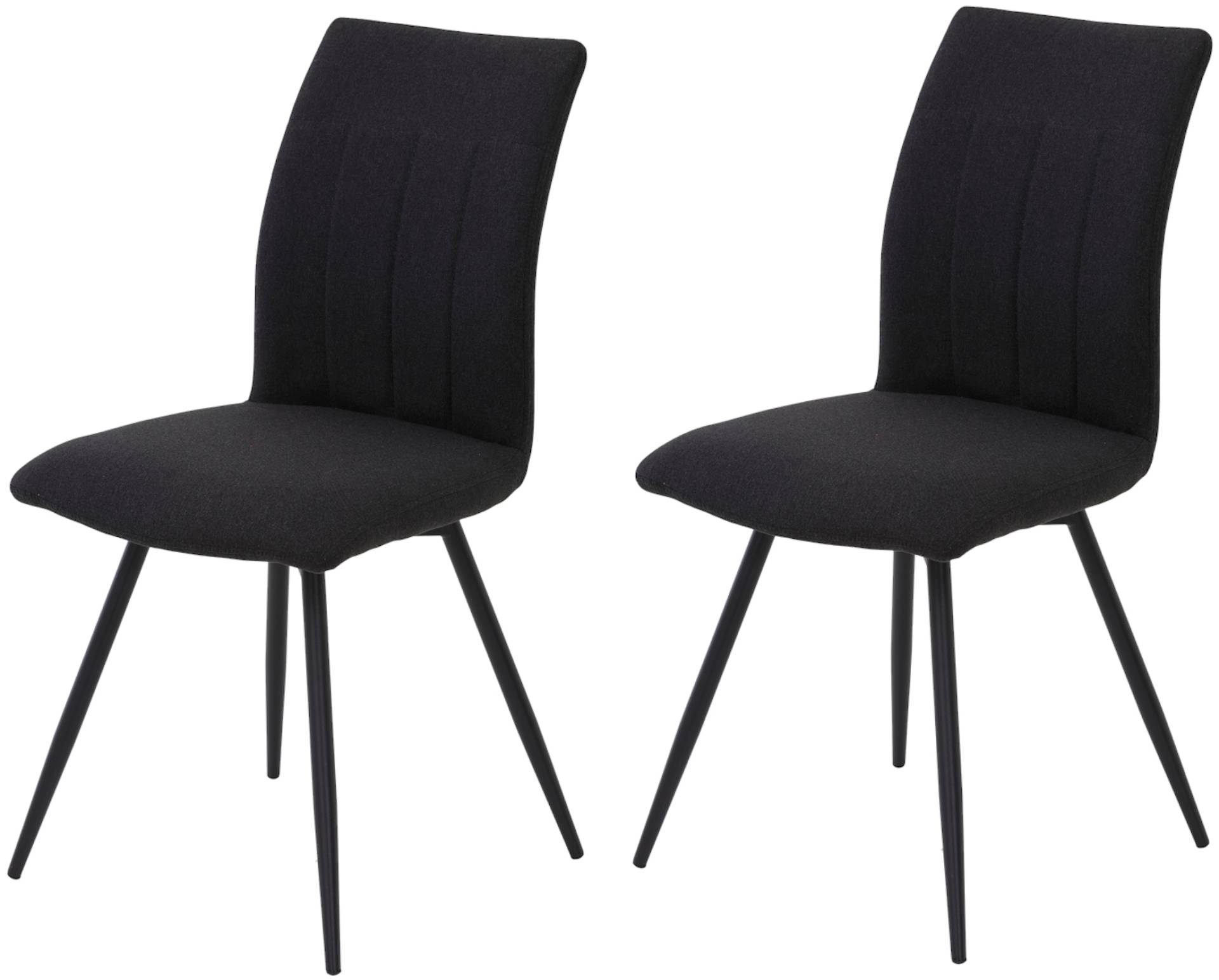 HELA Drehstuhl »Vierfussstuhl RIO«, (Set), 2 St., Webstoff, Esszimmerstuhl, 360° drehbar, gepolstert, Webstoff, 120kg belastbar von Hela