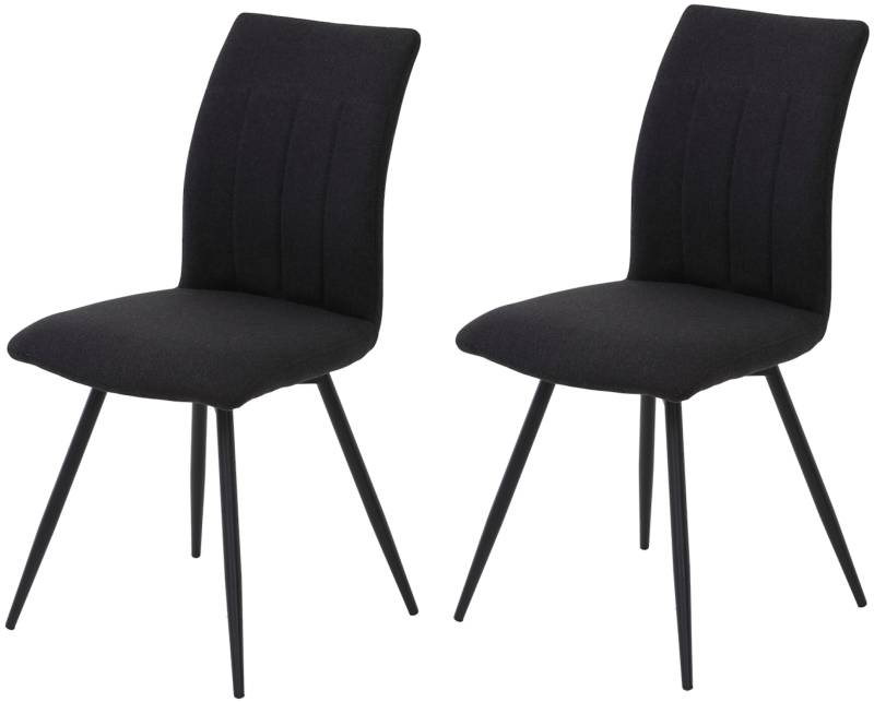 HELA Drehstuhl »Vierfussstuhl RIO«, (Set), 2 St., Webstoff, Esszimmerstuhl, 360° drehbar, gepolstert, Webstoff, 120kg belastbar von Hela