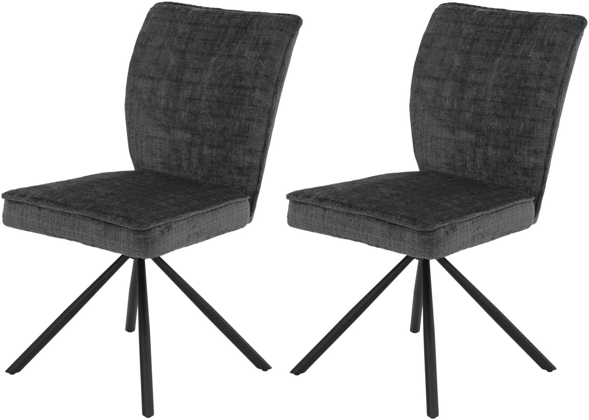 HELA Esszimmerstuhl »IDA Drehstuhl«, (Set), 2 St., XL-Breite, drehbar, gepolstert, Microfaser Webstoff von Hela
