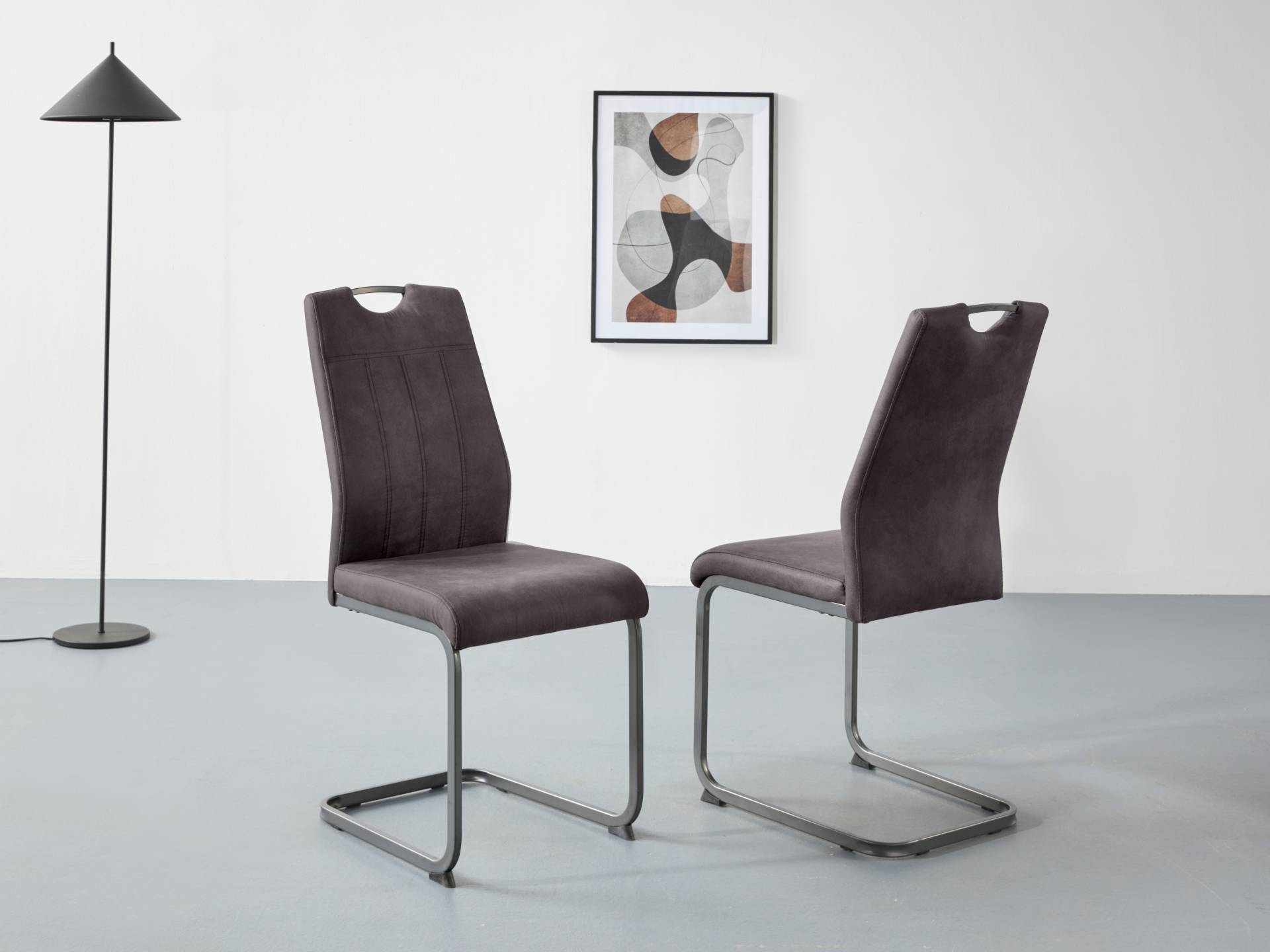 HELA Freischwinger »CHRISTINA«, (Set), 1 St., Microfaser, 1, 2 oder 4 Stück, Schwingstuhl von Hela