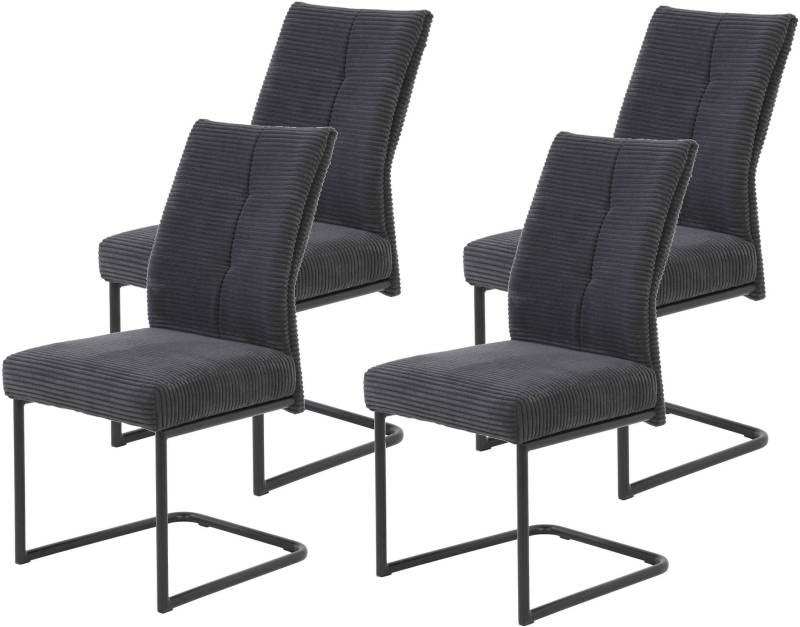 HELA Esszimmerstuhl »Dagmar«, (Set), 4 St., Breitcord, Schwingstuhl mit bequemer Federkern Polsterung, Cord Bezug von Hela
