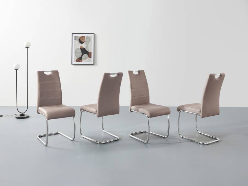 HELA Freischwinger »FLORA«, (Set), 4 St., Kunstleder, 1, 2 oder 4 Stück, Freischwinger von Hela