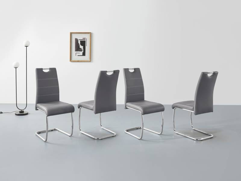 HELA Freischwinger »FLORA«, (Set), 4 St., Kunstleder, 1, 2 oder 4 Stück, Freischwinger von Hela