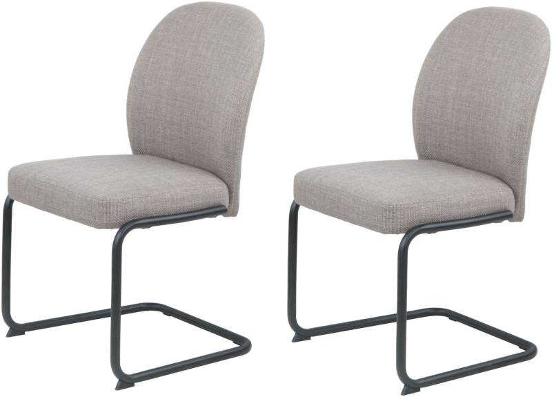 HELA Freischwinger »KAREN«, (Set), 2 St., Esszimmerstuhl, Rundrohrgestell, gepolstert, Webstoff, Schwingstuhl von Hela