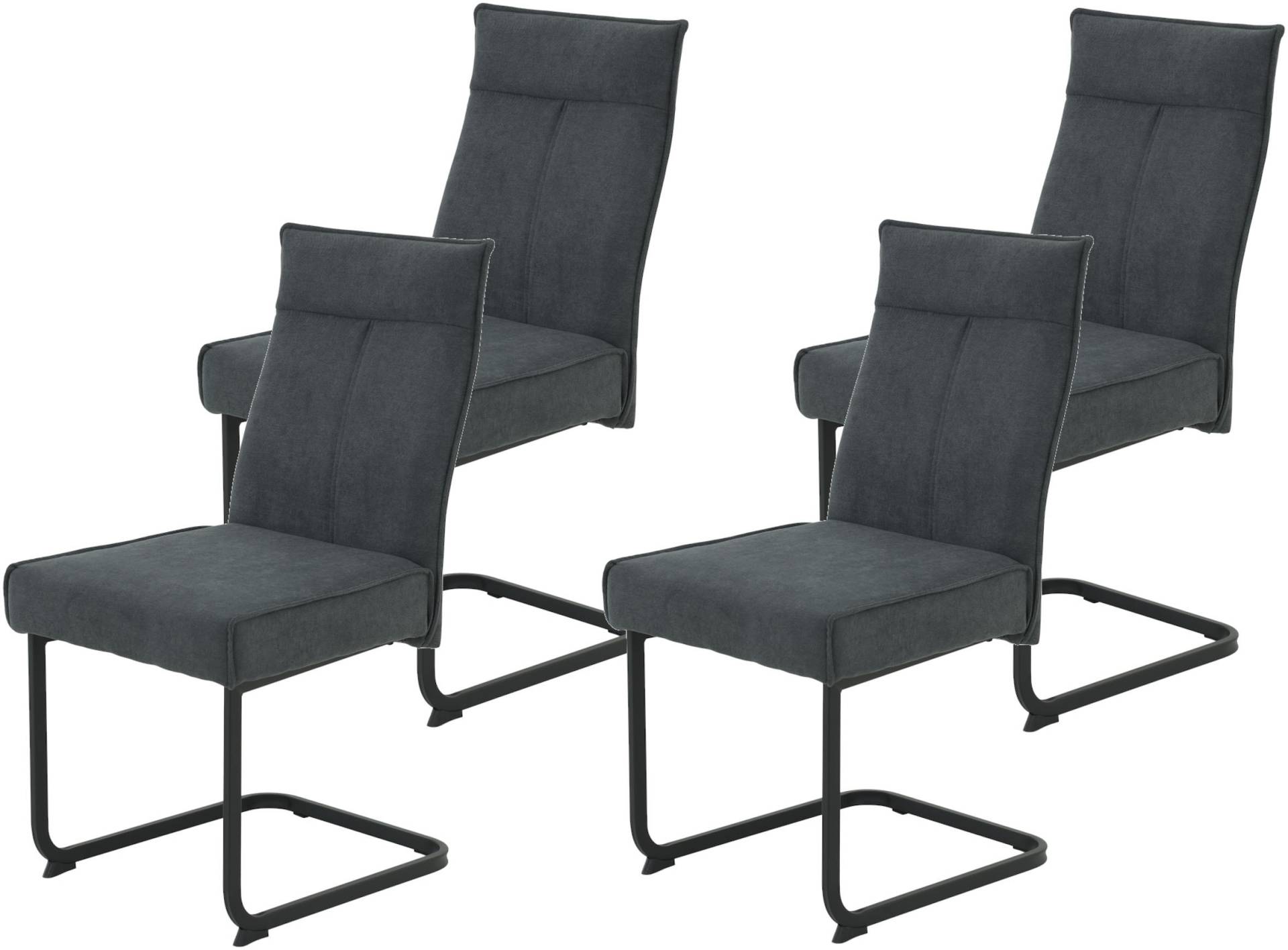 HELA Freischwinger »KAREN Esszimmerstuhl«, (Set), 4 St., XL-Breite, Komfortsitz, Federkern, Griff, 140kg belastbar von Hela
