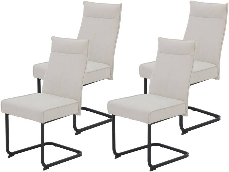 HELA Freischwinger »KAREN Esszimmerstuhl«, (Set), 4 St., XL-Breite, Komfortsitz, Federkern, Griff, 140kg belastbar von Hela