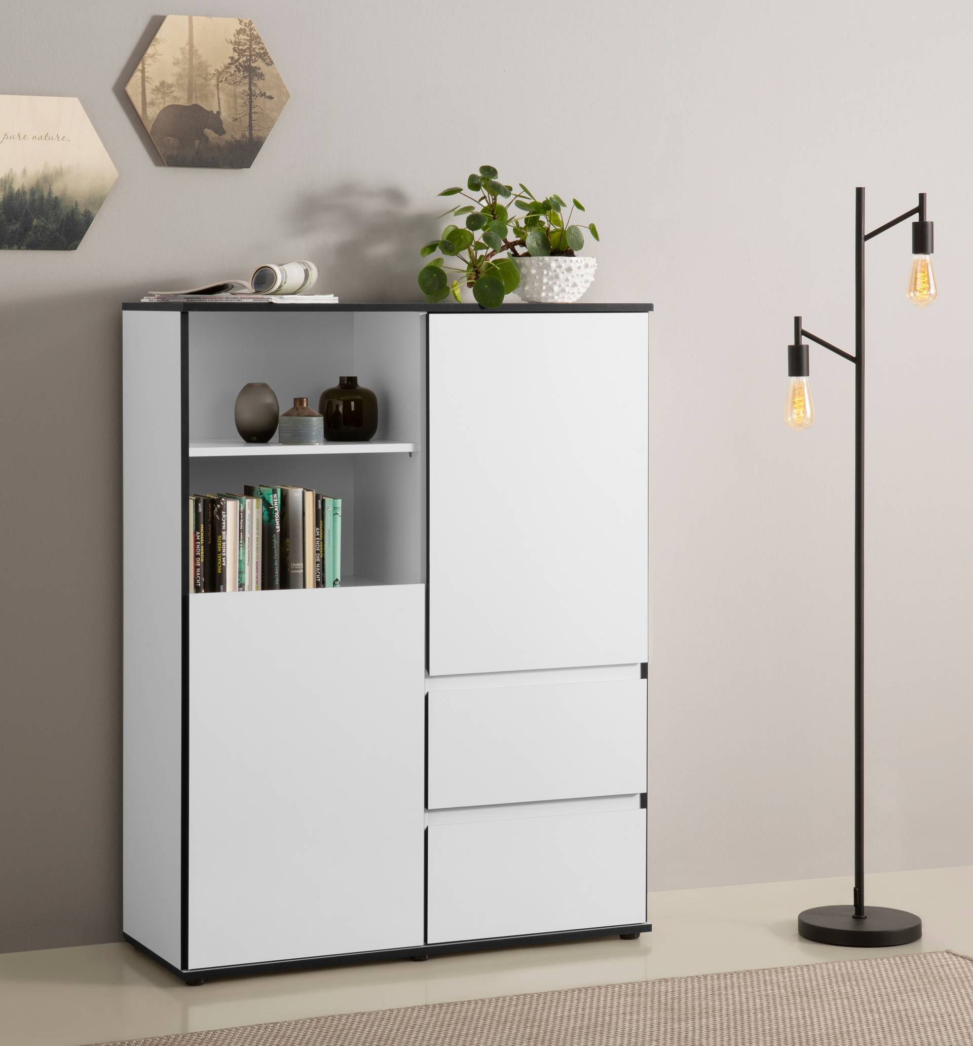 HELA Highboard »Ariana«, mit angeschrägten Griffmulden, Breite 100 cm von Hela