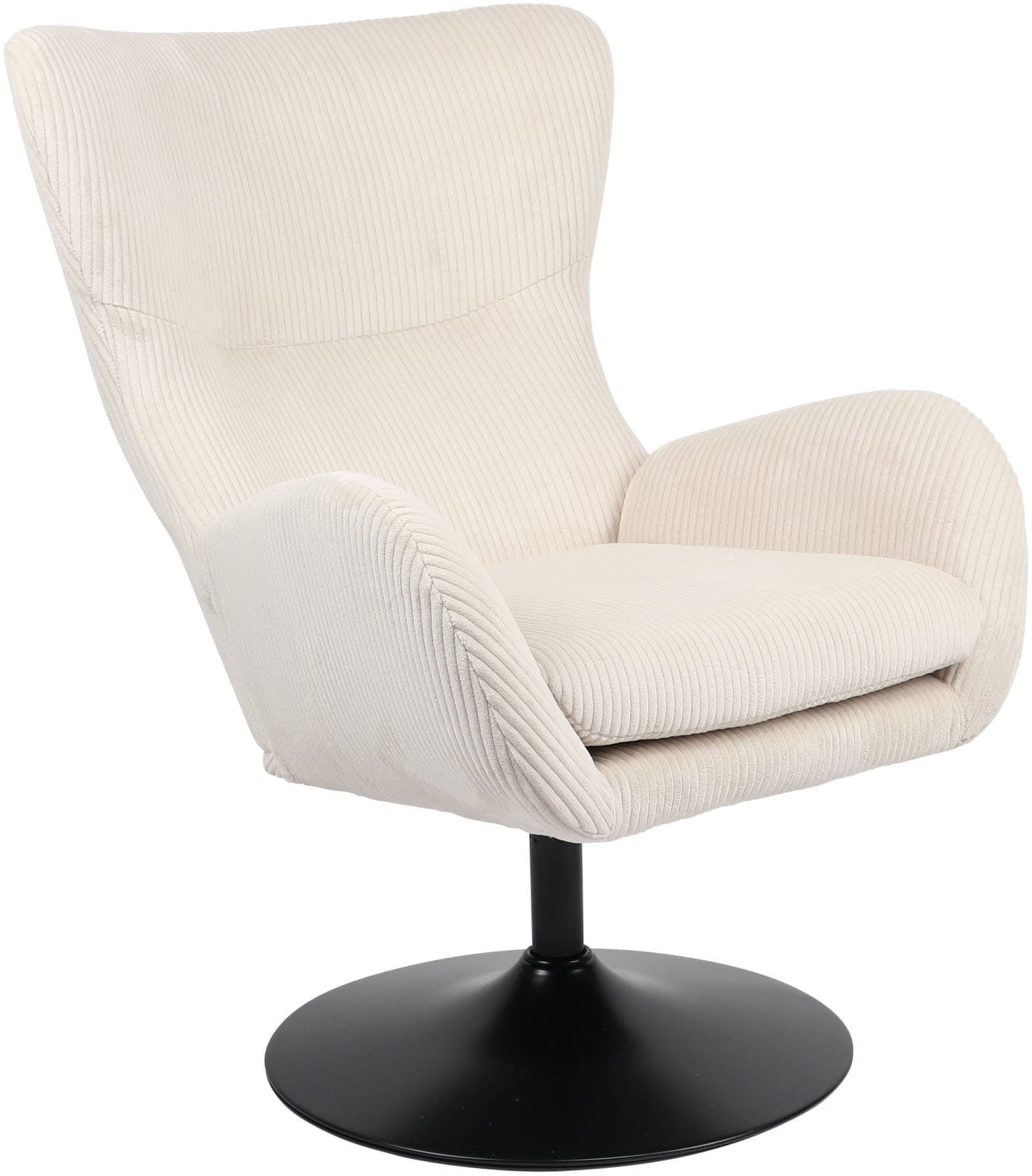 HELA Loungesessel »SAMOS«, (1 St.), Sessel;drehbar;Trompetengestell;Microfaser Breitcord;Armlehnen von Hela
