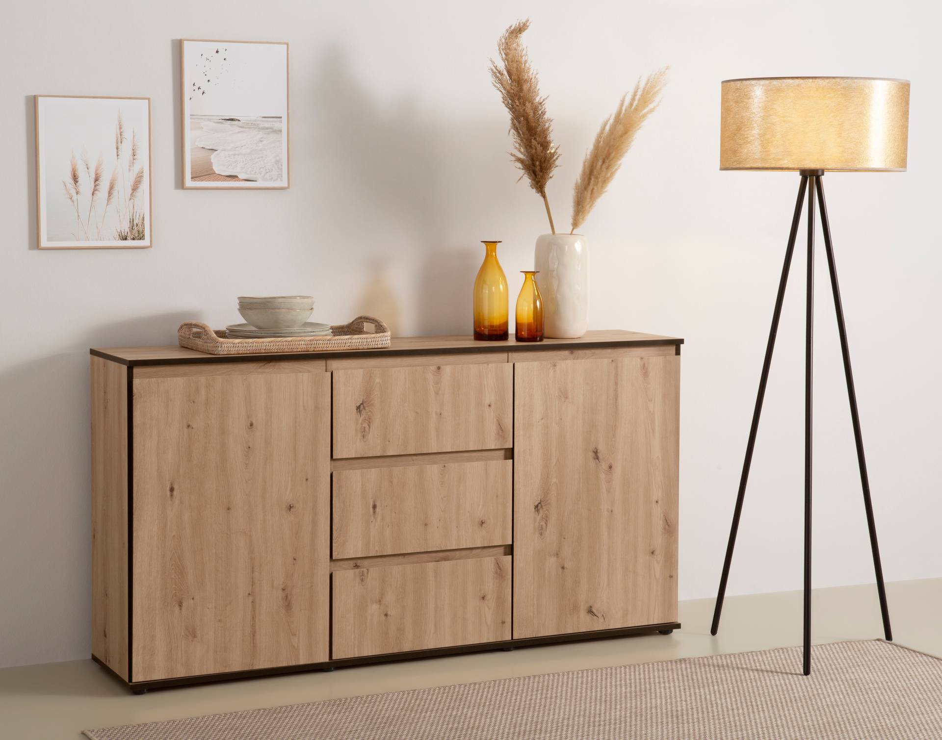 HELA Sideboard »Ariana«, mit angeschrägten Griffmulden, Breite 160 cm HELA Sideboard »Ariana«, mit angeschrägten Griffmulden, Breite 160 cm von Hela