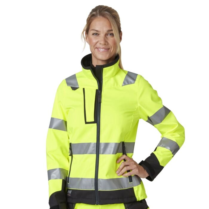 Helly Hansen Damen Sicherheits-Softshelljacke Luna, leuchtgelb, XS von Helly Hansen Workwear