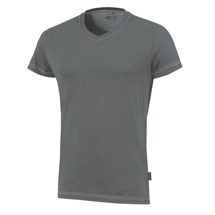 Wikland Damen T-Shirt mit V-Ausschnitt, grau, XXL von Wikland