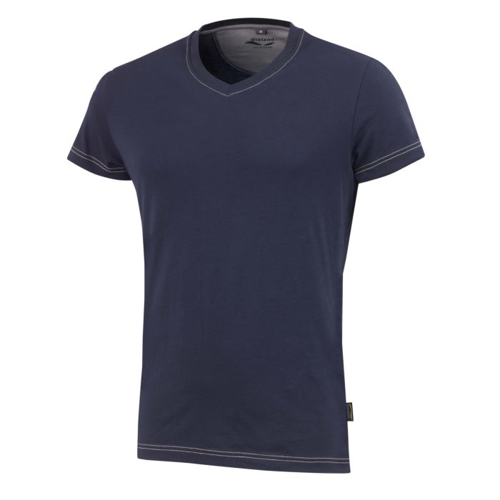 Wikland Damen T-Shirt mit V-Ausschnitt, marine, XL von Wikland