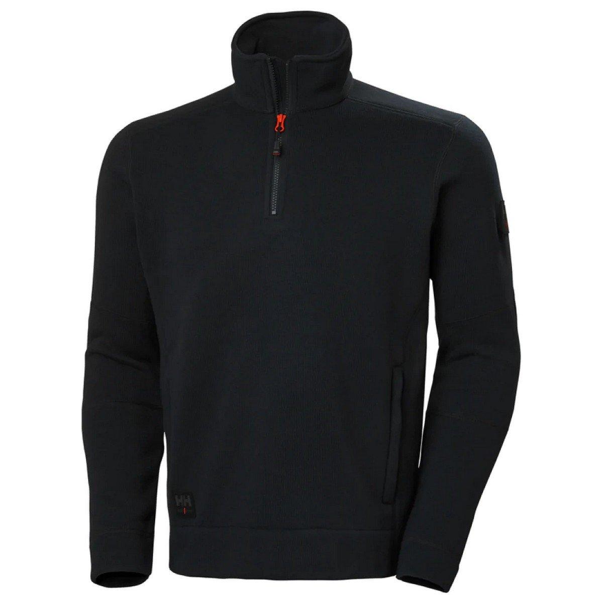 Kensington Fleecejacke Mit Halbem Reißverschluss Herren Schwarz 3XL von Helly Hansen