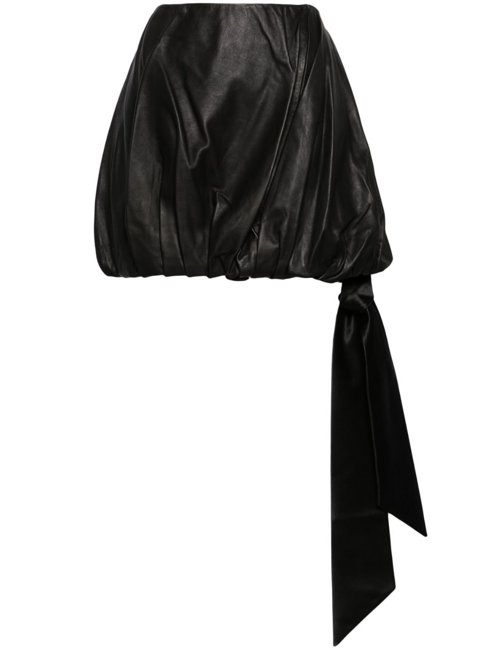 Helmut Lang Bubble leather miniskirt - Black von Helmut Lang