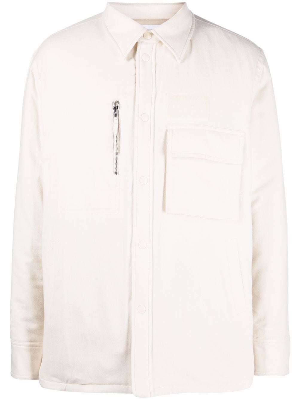 Helmut Lang multi-pocket quilted shirt jacket - Neutrals von Helmut Lang