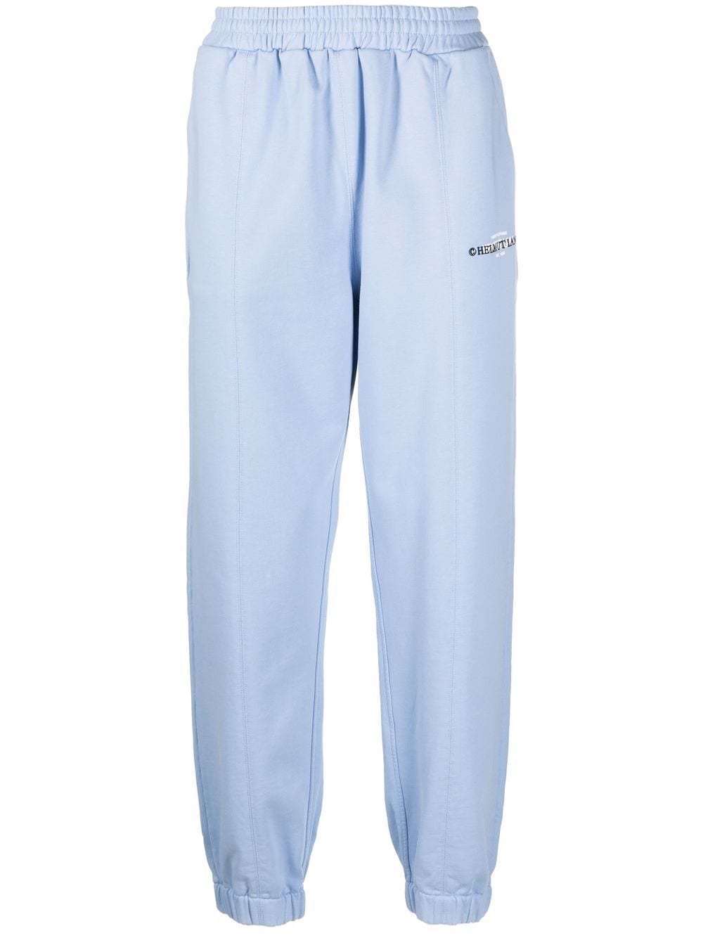 Helmut Lang embroidered-logo drawstring trackpants - Blue von Helmut Lang