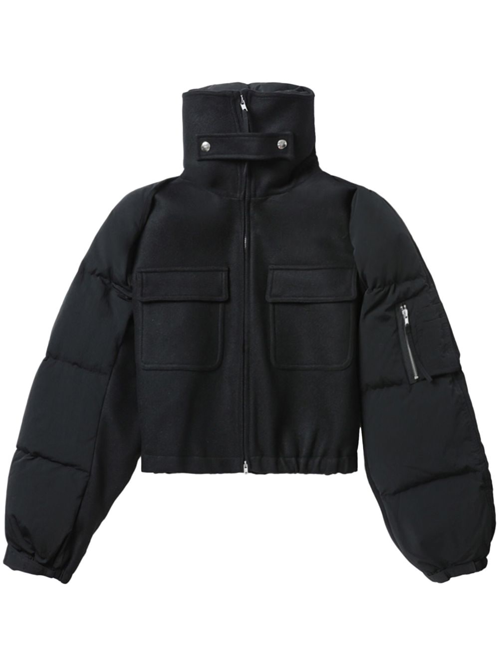 Helmut Lang hybrid bomber jacket - Black von Helmut Lang